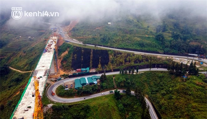 Ảnh: Cận cảnh cây cầu cạn cao nhất Việt Nam đang bước vào giai đoạn hoàn thiện - Ảnh 3.