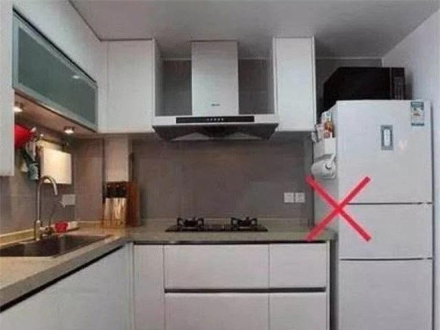 Theo phong thủy không nên đặt tủ lạnh cạnh nguồn lửa trần