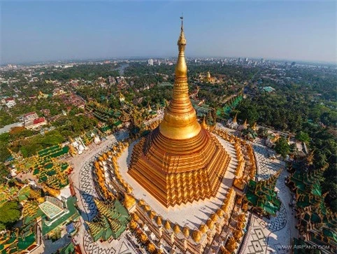Lóa mắt với tòa tháp dát 7 tấn vàng của Myanmar 2