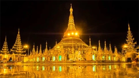 Lóa mắt với tòa tháp dát 7 tấn vàng của Myanmar 3