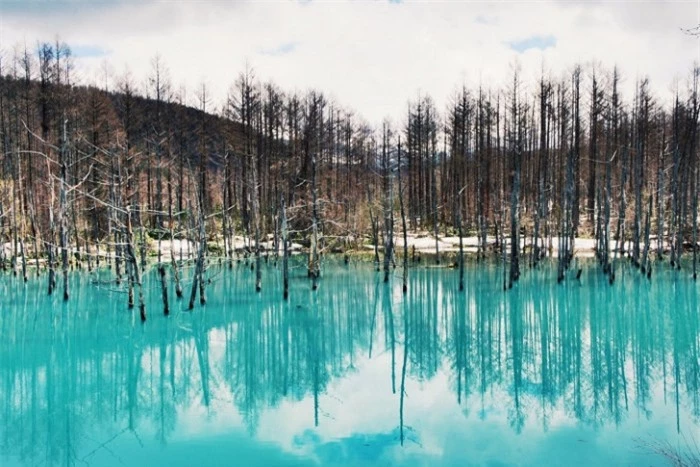 Ngỡ ngàng vẻ đẹp hồ nước màu xanh sapphire tại Nhật Bản 2