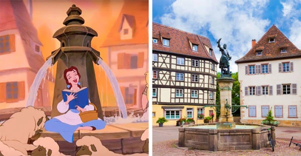 Thị trấn nhỏ Alsace nổi tiếng của Pháp là nguồn cảm hứng cho các nhà làm phim xây dựng thị trấn trong của Belle phim Người đẹp và Quái vật. 