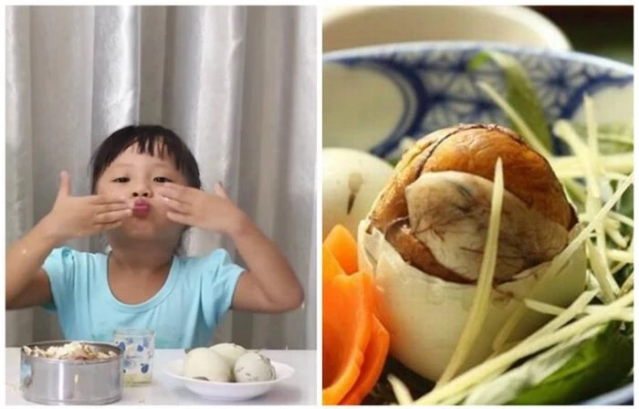 Trẻ dưới 5 tuổi không ăn trứng vịt lộn