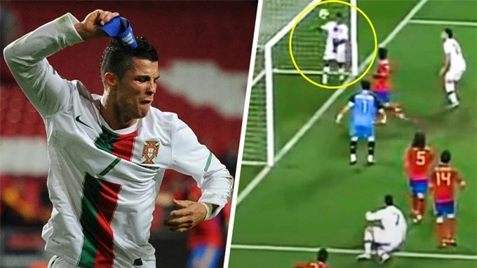 Ronaldo ném băng đội trưởng vì bị Nani phá tan một siêu phẩm