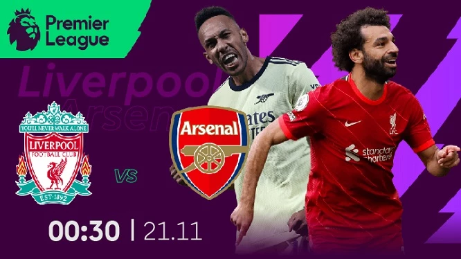Trận đấu giữa hai đội Liverpool và Arsenal sẽ diễn ra vào lúc 00h30 ngày 21/11