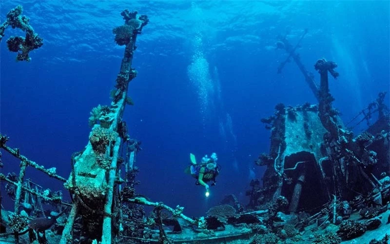 Cận cảnh những xác tàu chìm sâu dưới đáy đại dương