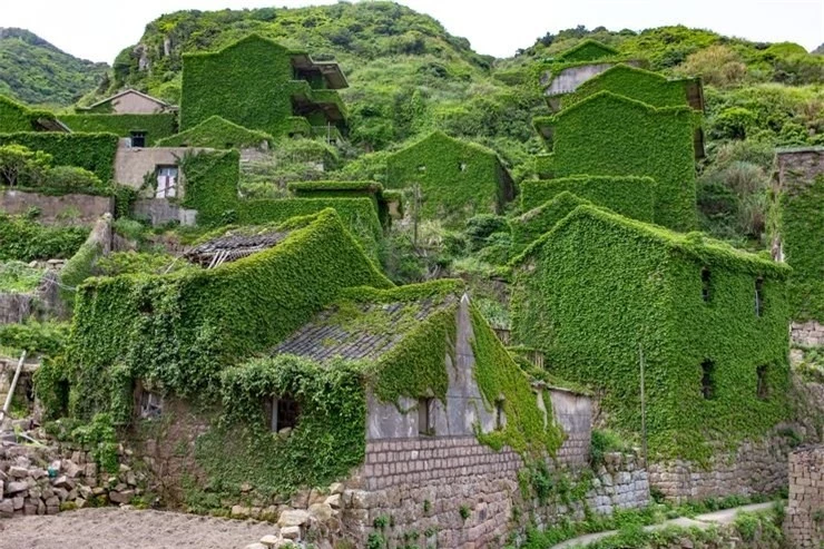 Ngôi làng bỏ hoang gây ấn tượng ở Trung Quốc
