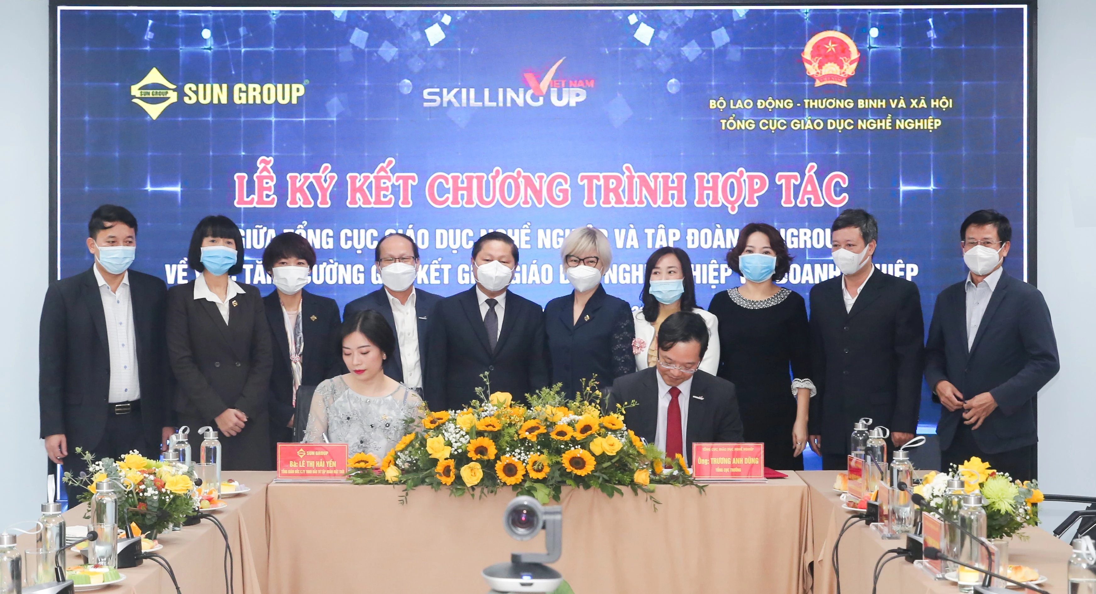Tập đoàn Sun Group và Tổng cục Giáo dục nghề nghiệp ký kết hợp tác ngày 26/11.