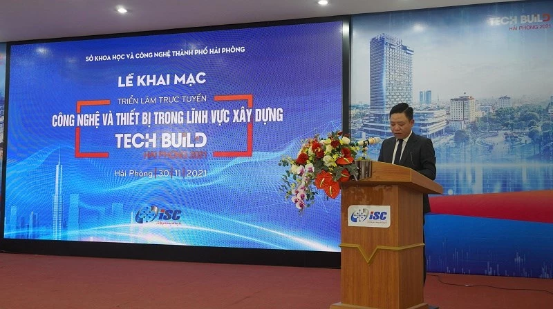 TS Trần Quang Tuấn, Giám đốc Sở Khoa học và Công nghệ phát biểu tại sự kiện.
