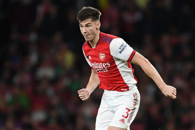 Hậu vệ trái: Kieran Tierney (Arsenal).