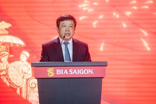 Ông Đoàn Văn Việt, Thứ trưởng, Bộ Văn hóa Thể thao và Du lịch phát biểu tại buổi lễ