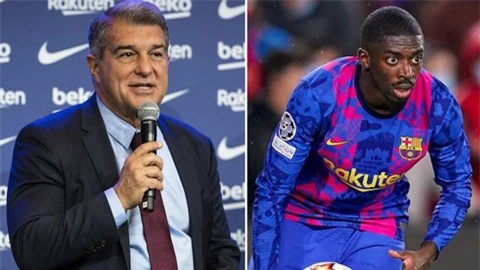 Chủ tịch Barca: 'Dembele hay hơn Mbappe nhiều'