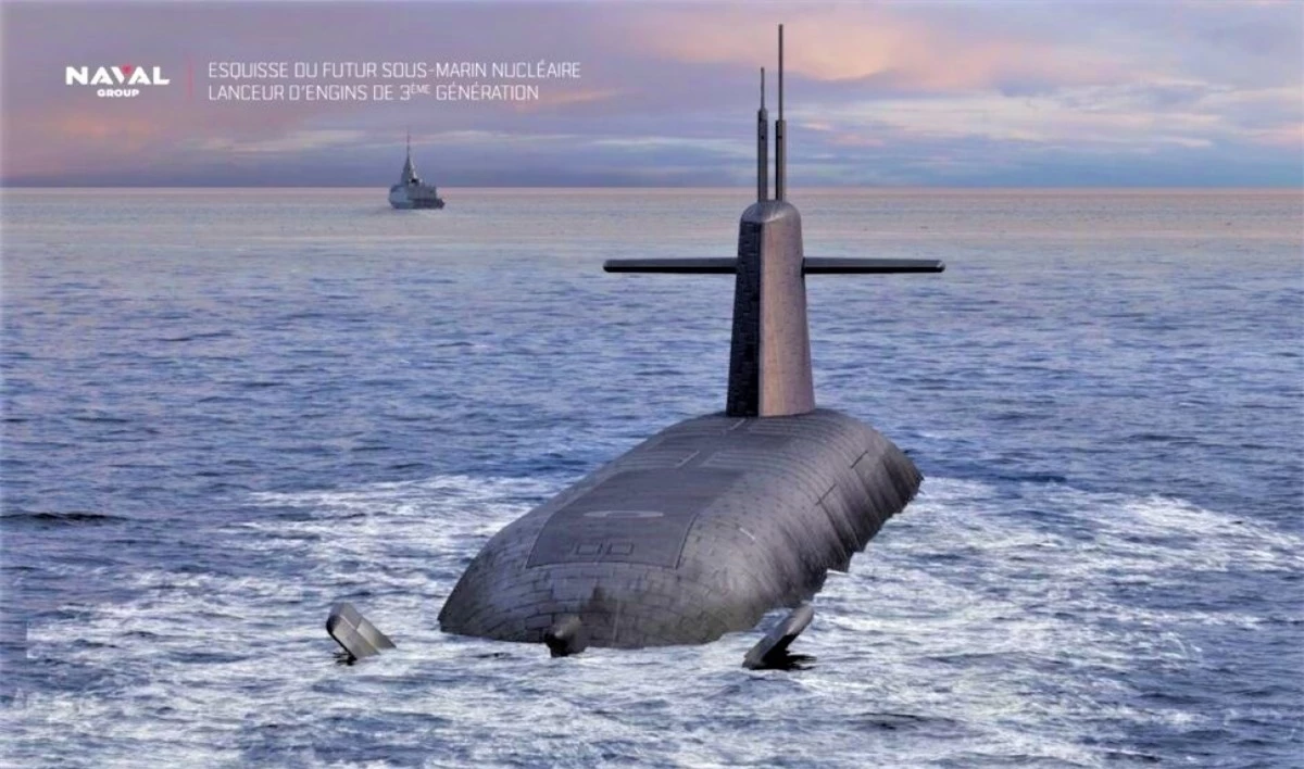 Ảnh minh họa tàu ngầm lớp SNLE 3G (Pháp). Nguồn: navalnews.com