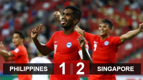 Kết quả Philippines 1-2 Singapore: Singapore tiến dài tới bán kết