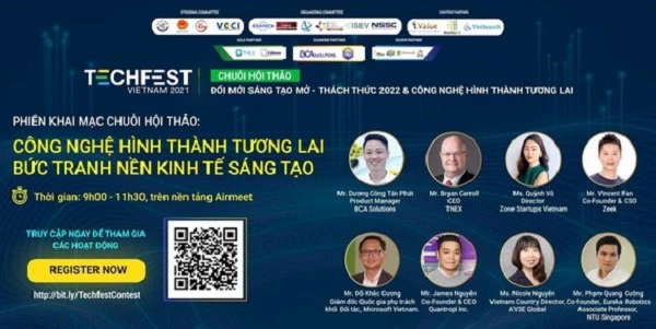 Chuỗi hội thảo mang tên “Đổi mới sáng tạo mở - Thách thức 2022 & Công nghệ hình thành tương lai” sẽ được tổ chức trong 3 ngày từ ngày 9 đến 11/12/2021. 