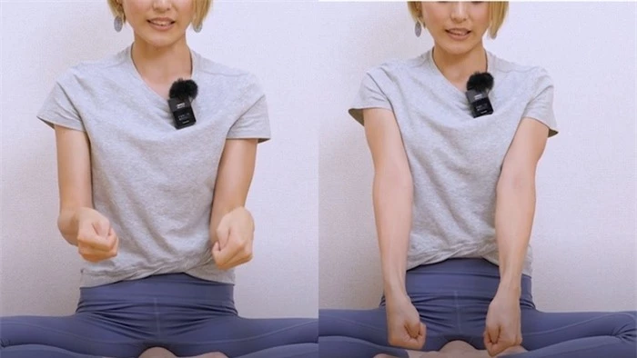 8 bài tập đơn giản giúp gái Nhật có cánh tay thon gọn như ý