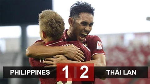 Kết quả Thái Lan 2-0 Philippines: Siêu ‘kỷ lục gia’ Dangda đưa Voi chiến vào bán kết