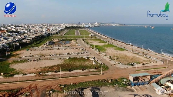 hiện trạng dự án Hamubay Phan Thiết chỉ là mặt nước ven biển, không có đất