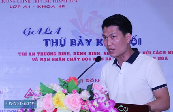 Ông Nguyễn Ngọc Hùng - Trưởng Ban tổ chức phát biểu tại buổi lễ.