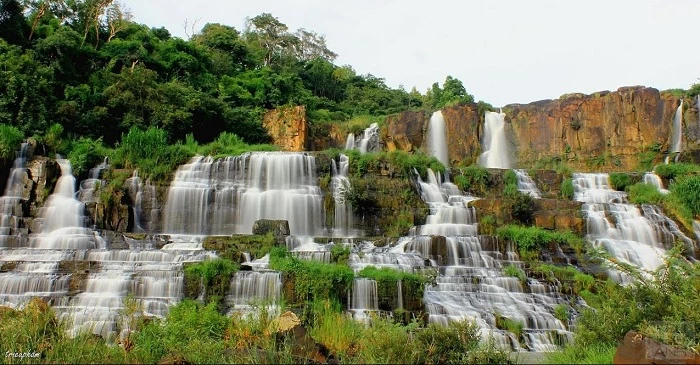  Thác bảy tầng, Lâm Đồng. Ảnh: Tuấn Anh