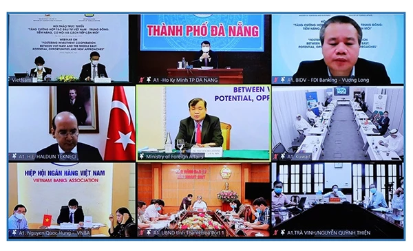 Đà Nẵng tham dự Hội thảo trực tuyến “Tăng cường hợp tác đầu tư Việt Nam-Trung Đông” do Bộ Ngoại giao phối hợp với Bộ KH&ĐT tổ chức tháng 8/2021