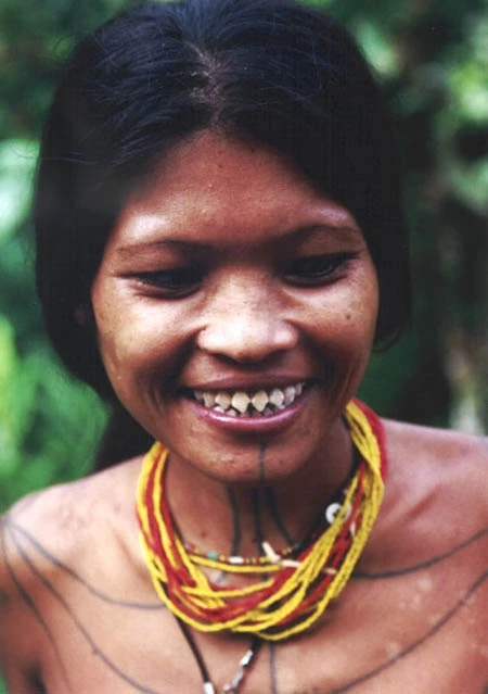 Thiếu nữ Mentawai tin rằng việc mài răng nhọn hoắt như quỷ sẽ khiến họ quyến rũ hơn. 
