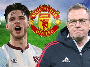 Declan Rice phù hợp với hệ thống 4-2-2-2 của Rangnick tại Man United