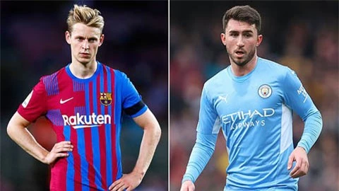 Man City gạ Barcelona đổi De Jong lấy Laporte