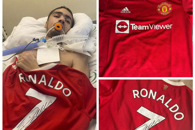 Cầu thủ đồng hương bị đánh tới mức chấn thương sọ não, Ronaldo tặng áo để chi trả viện phí