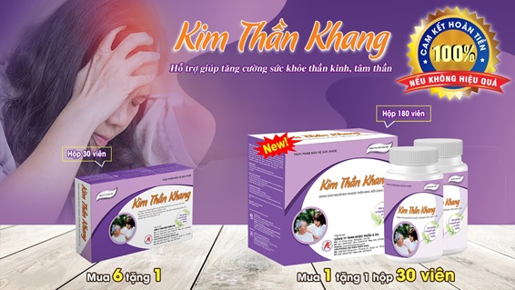 Cải thiện rối loạn lo âu an toàn hiệu quả với sản phẩm Kim Thần Khang