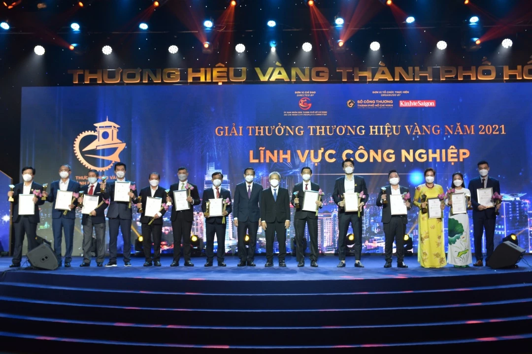 Giải thưởng Thương hiệu Vàng 2021 vinh danh các thương hiệu trong lĩnh vực công nghiệp