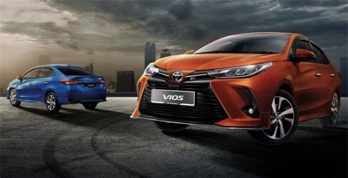 toyota vios 2022 ra mắt, bổ sung màu sơn ngoại thất mới nổi bật