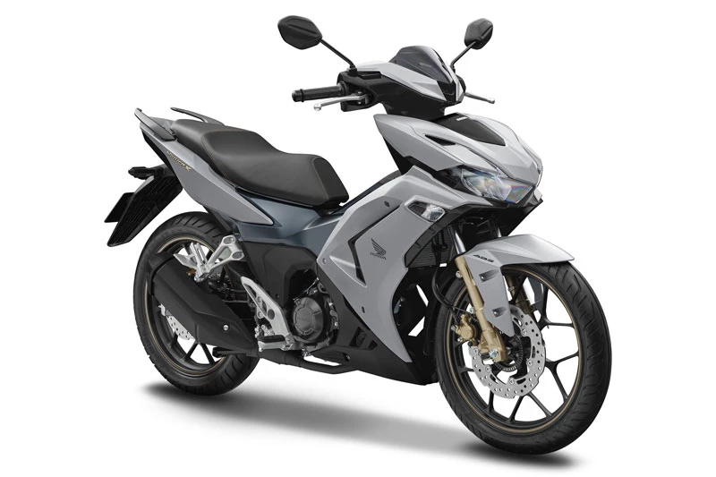 Honda Winner X 2022 phiên bản Đặc biệt màu bạc đen xanh.