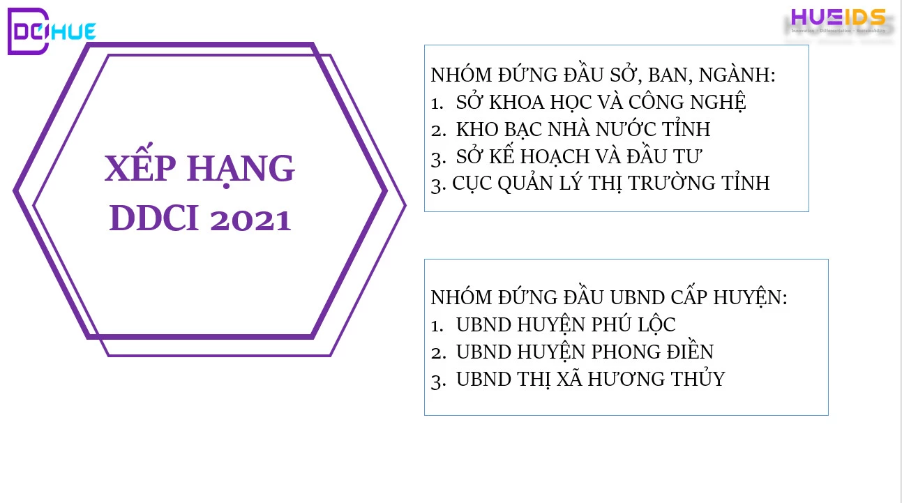 Nhóm hạng mục DDCI năm 2021