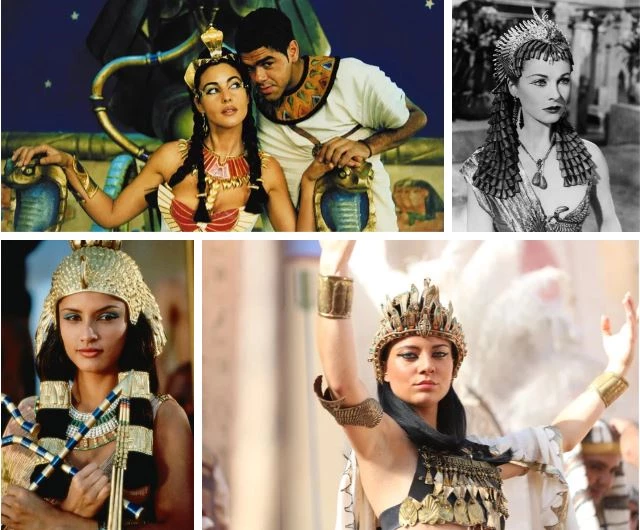 Một số tạo hình Nữ hoàng Cleopatra trên phim.