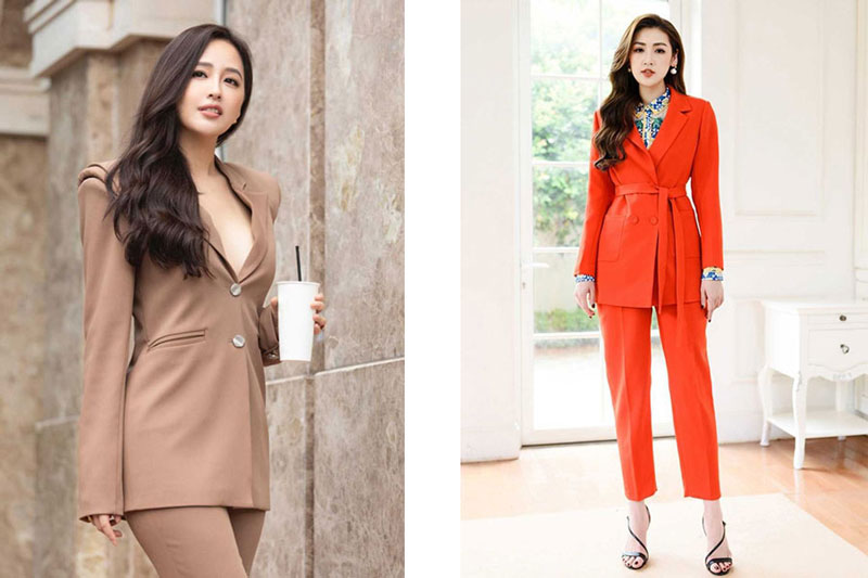 Hà Hồ, Hải Tú và loạt mỹ nhân Việt phối đồ thời thượng với mốt suit