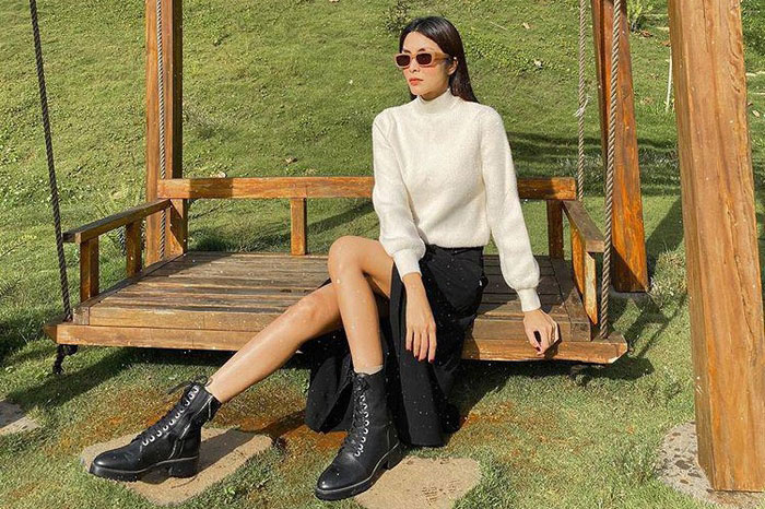 Mùa đông giá lạnh, bạn gái diện boots sành điệu, phá cách như Hà Tăng, Phạm Hương