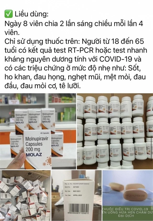 Nguy hiểm việc tự mua thuốc đặc trị COVID-19 bán chui trên mạng - Ảnh 1.