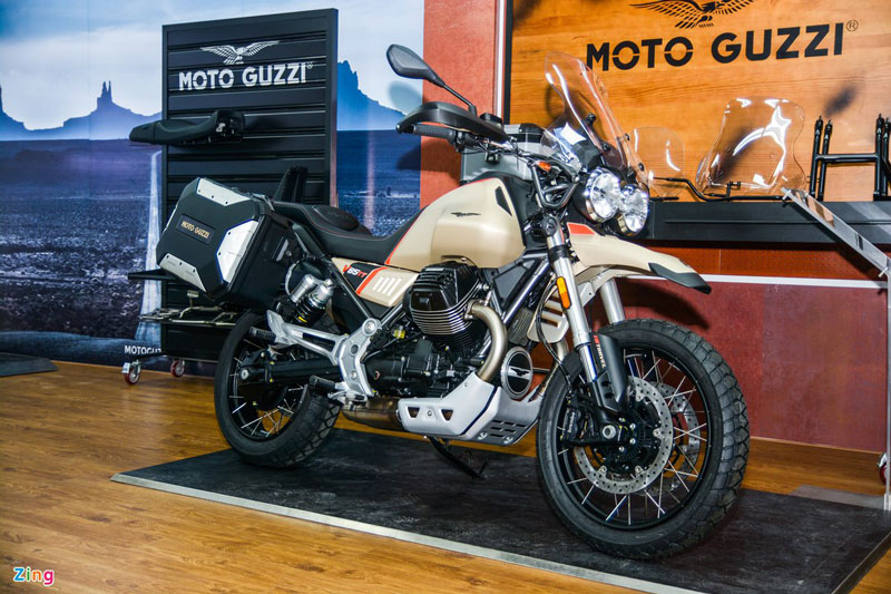 Cận cảnh môtô Moto Guzzi V85 TT giá 465 triệu tại Việt Nam