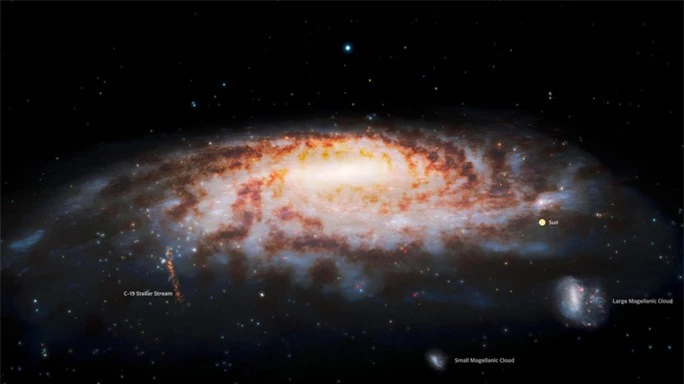 Cụm vật thể từ thế giới khác hiện ra giữa thiên hà chứa Trái Đất - Ảnh 1.