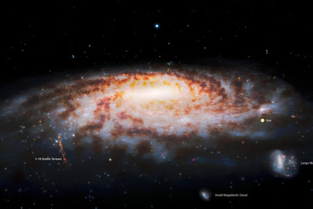 Cụm vật thể "từ thế giới khác" hiện ra giữa thiên hà chứa Trái Đất