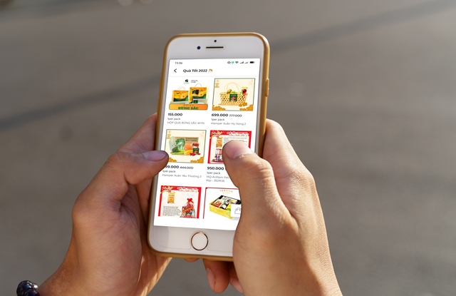 Tặng quà Tết qua GrabMart