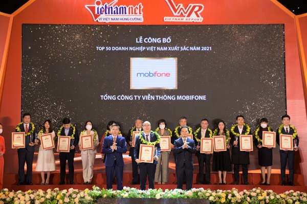 MobiFone nằm trong top 50 doanh nghiệp xuất sắc nhất Việt Nam 