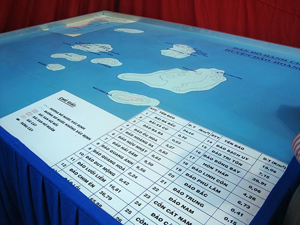 Bản đồ hành chính huyện đảo Hoàng Sa (TP Đà Nẵng)