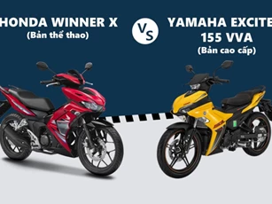 Hơn 50 triệu đồng, mua Honda Winner X hay Yamaha Exciter