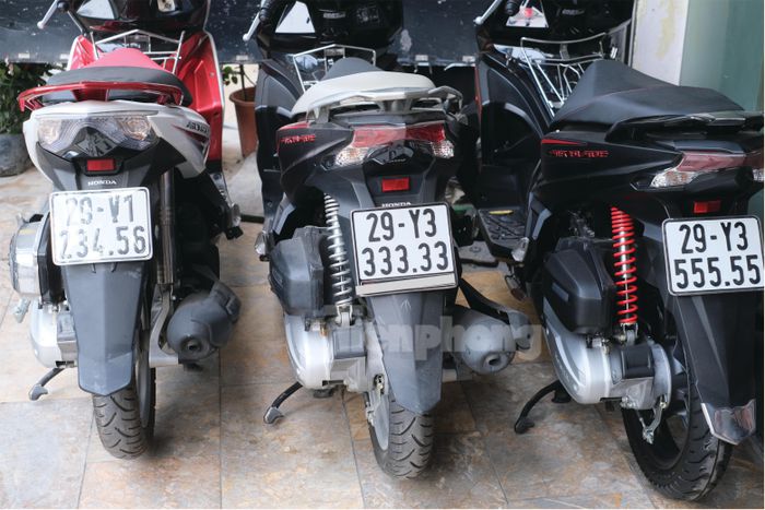 Ba chiếc Honda Air Blade biển số đẹp rao bán nửa tỷ đồng