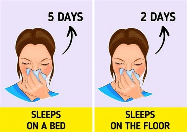 Ngủ dưới sàn nhà có thể tăng khả năng miễn dịch - Ảnh 1.