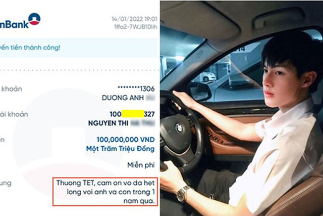 Chồng thưởng Tết cho vợ 100 triệu, nhắn nhủ sâu sắc đến những chị em "hốt hết lương chồng"