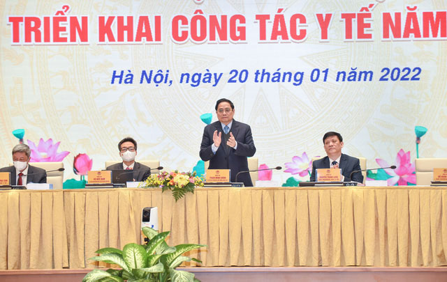 Thủ tướng Phạm Minh Chính dự Hội nghị triển khai công tác y tế năm 2022