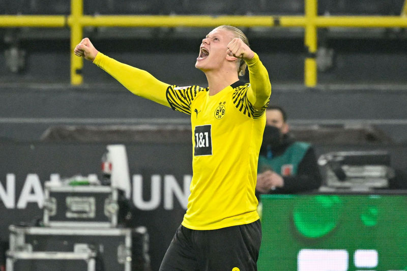 2. Erling Haaland (Borussia Dortmund, định giá chuyển nhượng: 150 triệu euro).